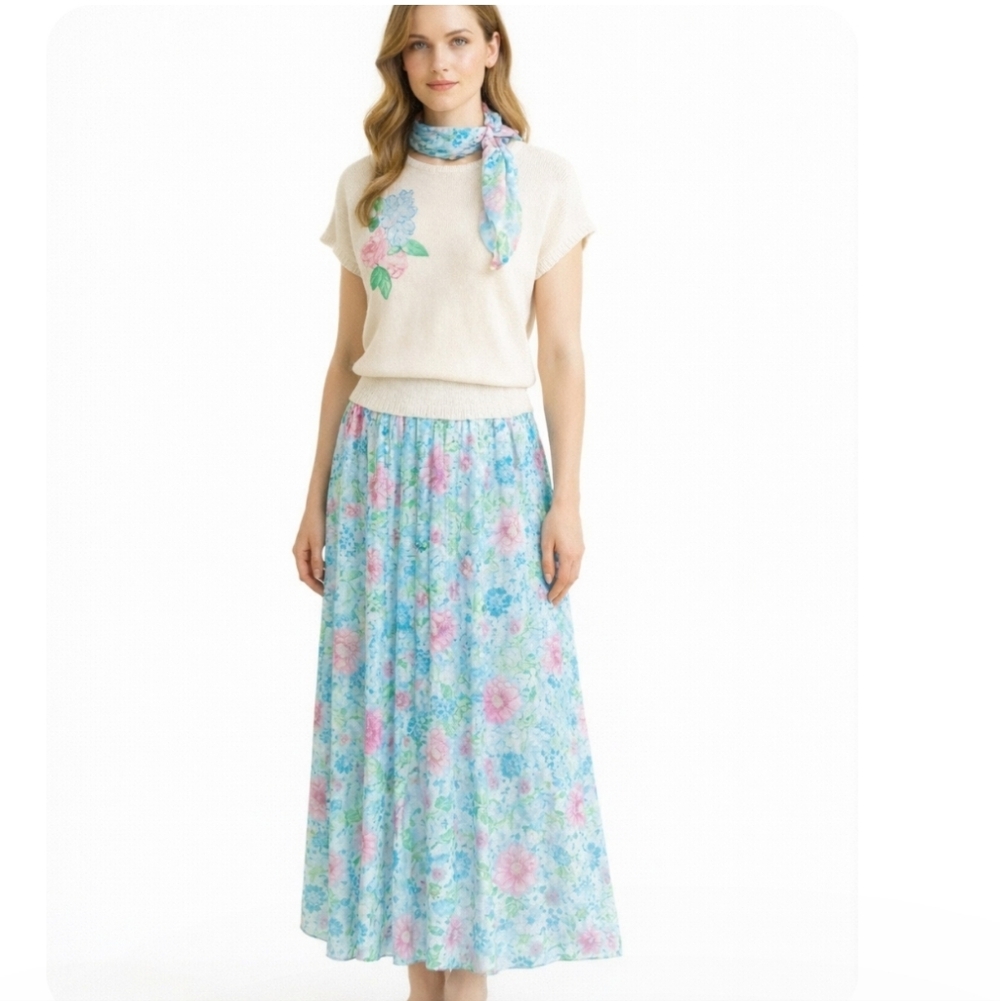 Andrea Gayle | Vintage Sweater Skirt Set